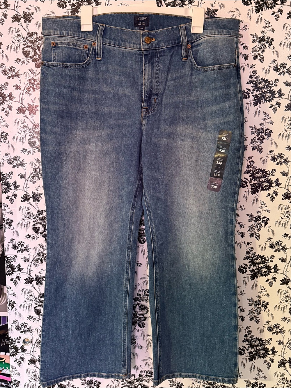NWT J. Crew Women's Mid Wash Straight-Leg Jeans